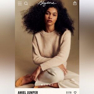 Sezane Cream Sweater